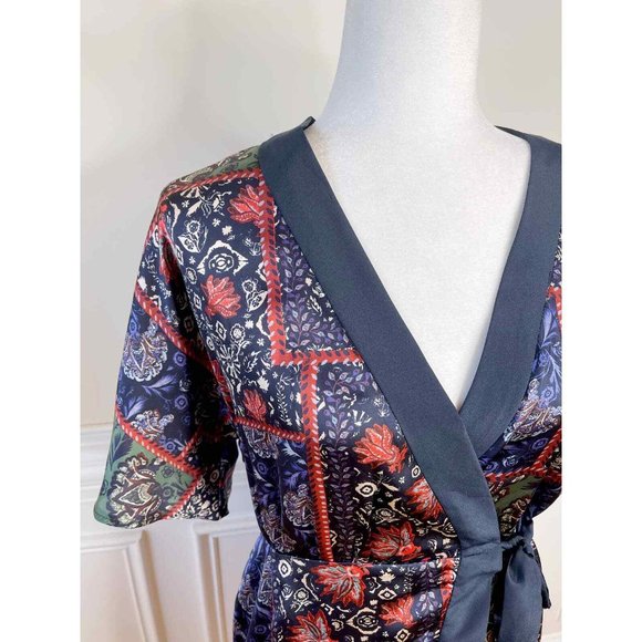 ZARA | Printed Dress with Bow - Picture 7 of 8